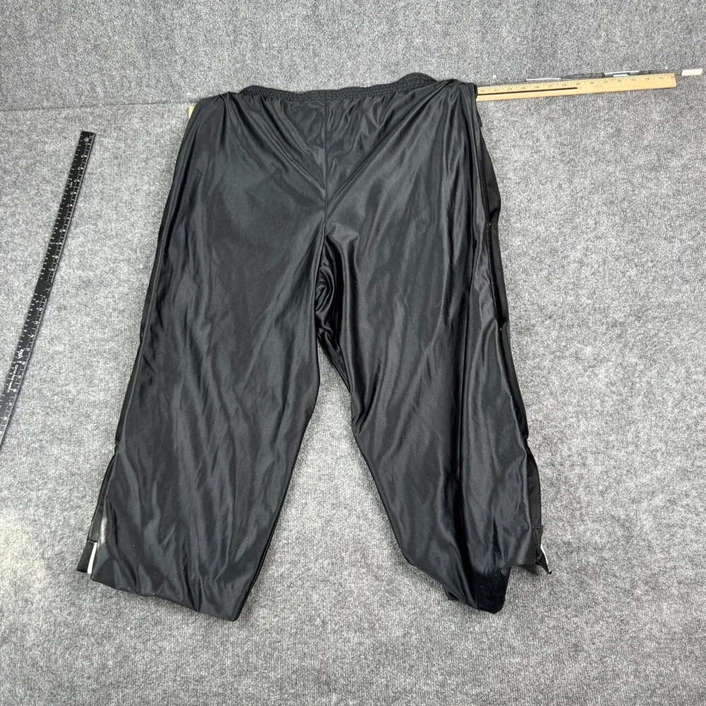 Nike Pants Mens Size L Black Striped Athletic Track Relaxed Fit Rips Wear